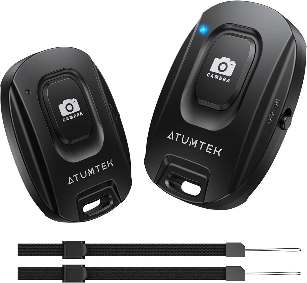 ATUMTEK Bluetooth Camera Remote (2-pack, black)